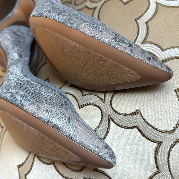 Gray Lace Pump Stiletto Heels by Banana Republic - 9 - Picture 11 of 15
